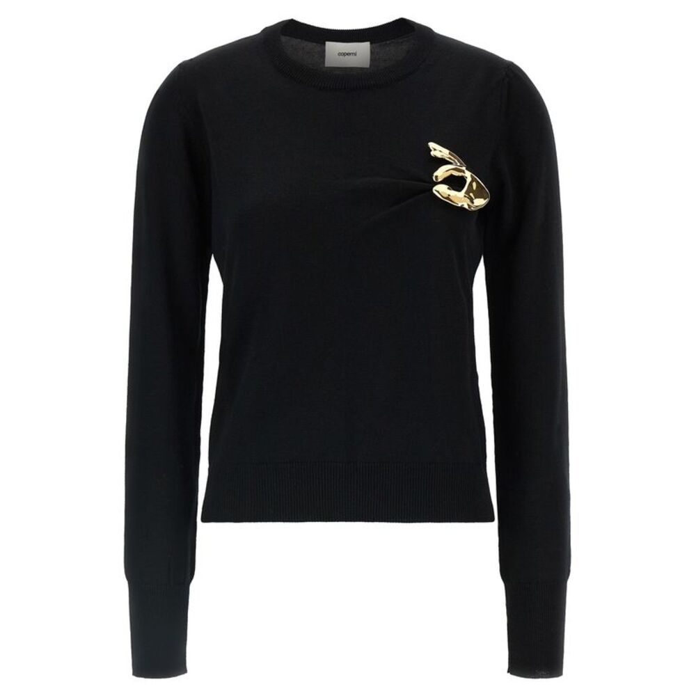 Coperni Black Virgin Wool Women's Cardigan